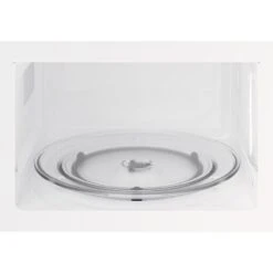 Zanussi ZMBN4SX Built-In Black Glass Microwave - Stainless Steel -Kitchen Series Shop zanussi ambn4sx glass base plate open front view