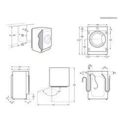 Zanussi Z716WT83BI Built-In 7kg/4kg 1600rpm Washer Dryer - White -Kitchen Series Shop zanussi z716wt83bi installation dimensions