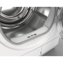 Zanussi ZDC72B4SW Free Standing 7kg Condenser Dryer - White -Kitchen Series Shop zanussi zdc72b4sw filter and inner basin open front side view