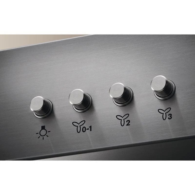 Zanussi ZFCT16X 60cm Chimney Hood - Stainless Steel Zanussi ZFCT16X 60cm Chimney Hood - Stainless Steel -Kitchen Series Shop zanussi zfct16x control buttons close up view