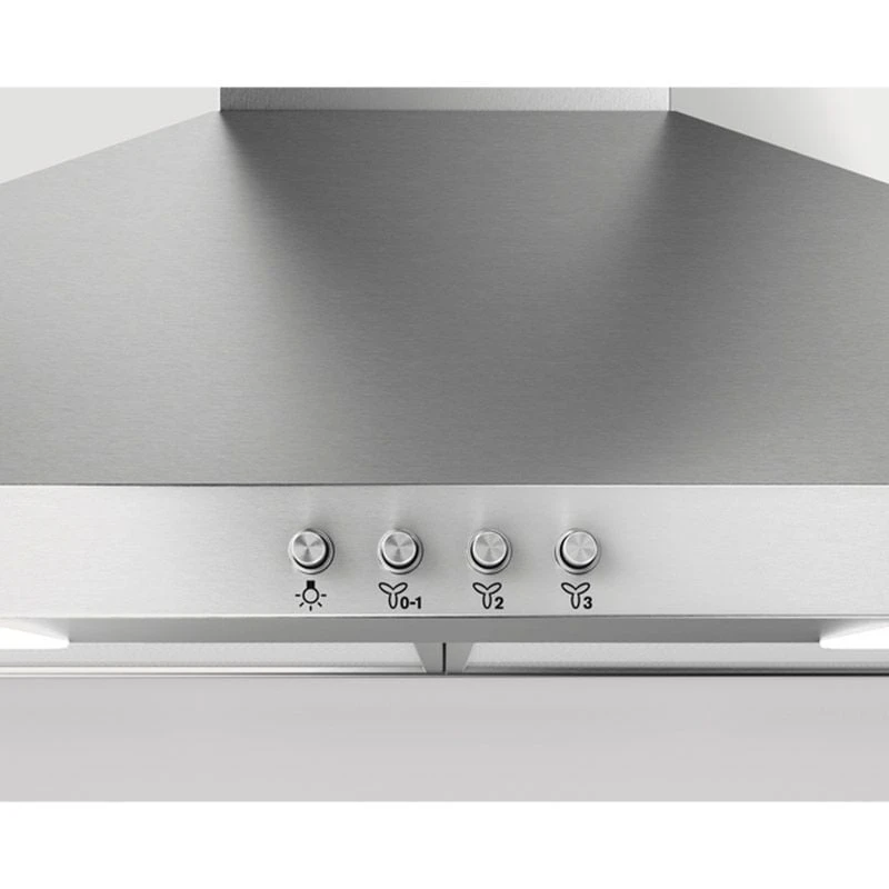 Zanussi ZFCT16X 60cm Chimney Hood - Stainless Steel Zanussi ZFCT16X 60cm Chimney Hood - Stainless Steel -Kitchen Series Shop zanussi zfct16x control panel front close up view