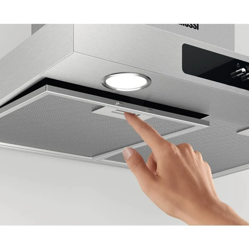 Zanussi ZFCT16X 60cm Chimney Hood - Stainless Steel Zanussi ZFCT16X 60cm Chimney Hood - Stainless Steel -Kitchen Series Shop zanussi zfct16x detachable vent filter front view