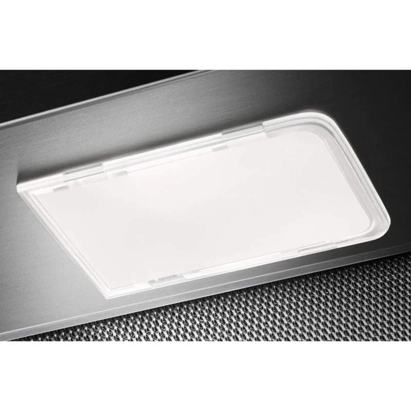Zanussi ZFCT16X 60cm Chimney Hood - Stainless Steel Zanussi ZFCT16X 60cm Chimney Hood - Stainless Steel -Kitchen Series Shop zanussi zfct16x square white light close up view