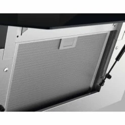 Zanussi ZFV919Y 90cm Angled Chimney Hood - Stainless Steel & Black Gloss -Kitchen Series Shop zanussi zfv919y opened panel vent filter front view