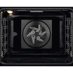 Zanussi ZOHNX3K1 Built-In Single Electric Oven - Black -Kitchen Series Shop zanussi zohnx3k1bi inner light fan and base close up view